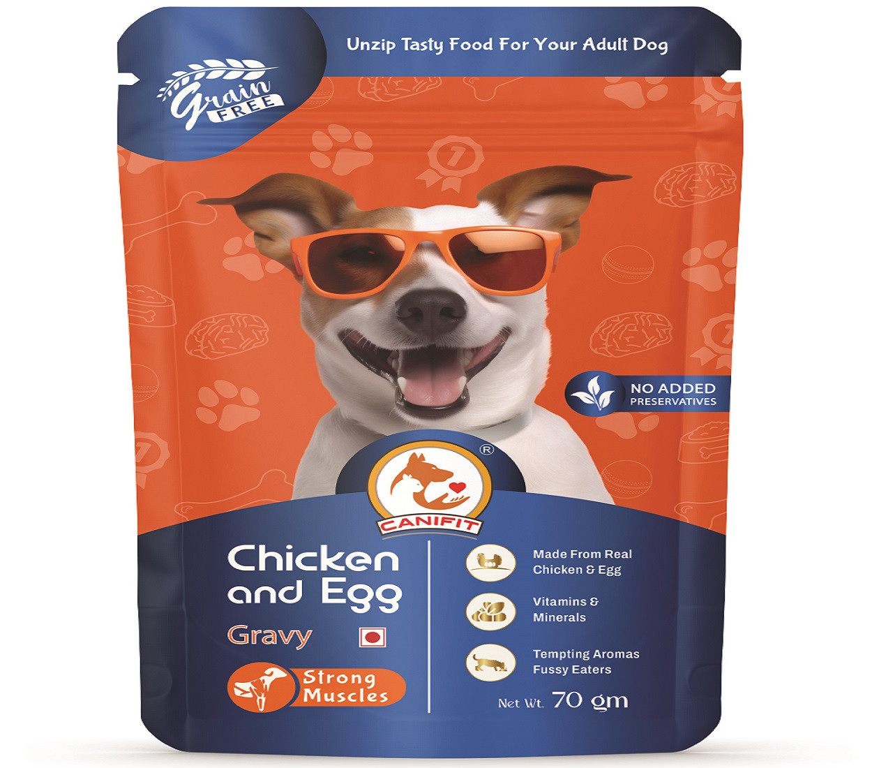 CANIFIT Adult Dog (1+ Year) Chicken & Egg Gravy